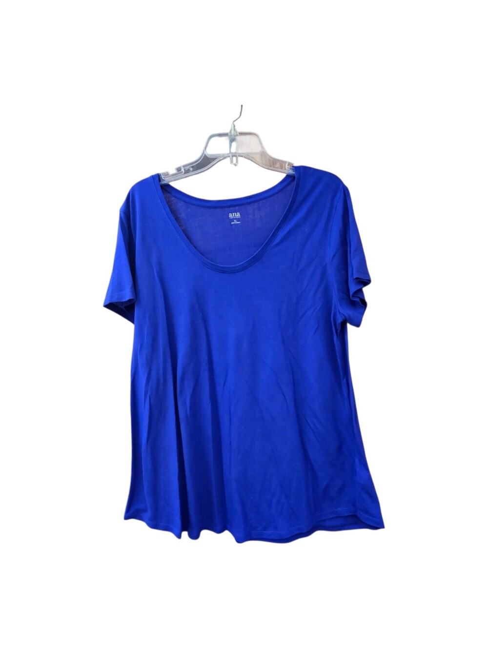 ana bright blue shortsleeve tshirt